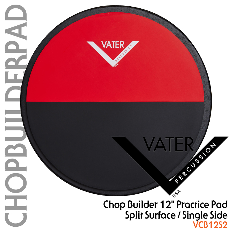 [★드럼채널★] Vater Chop Builder Pad 12" Single Split Surface -VCB12S2- /연습패드/